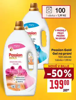 Billa Passion Gold Gel na praní 100 dávek nabídka