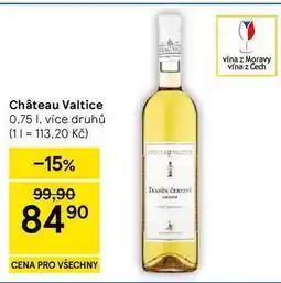 Tesco Château Valtice nabídka