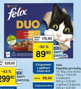 Felix Kapsičky pro kočky, 12× 85 g, více druhů