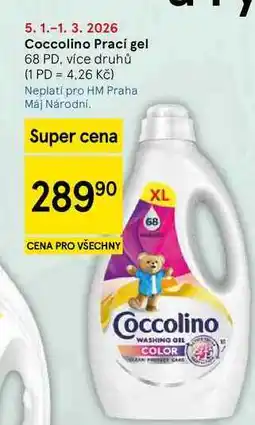Tesco Coccolino Prací gel, 68 PD, více druhů nabídka