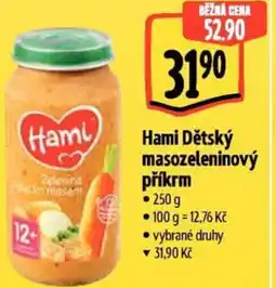 Albert Hami Dětský masozeleninový příkrm nabídka