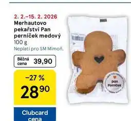Tesco Merhautovo pekařství Pan perníček medový nabídka
