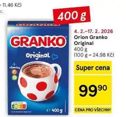 Tesco Orion Granko nabídka
