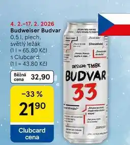Tesco Budweiser Budvar nabídka