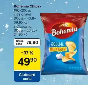 Tesco Bohemia Chipsy nabídka