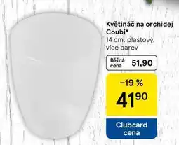 Tesco Květináč na orchidej Coubi, 14 cm. plastový. více barev nabídka