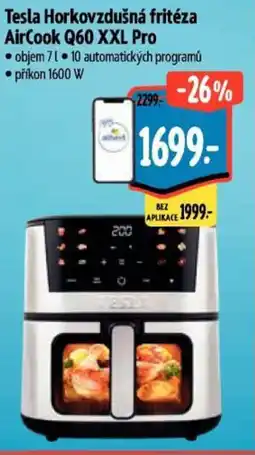 Albert Tesla Horkovzdušná fritéza AirCook Q60 XXL Pro nabídka