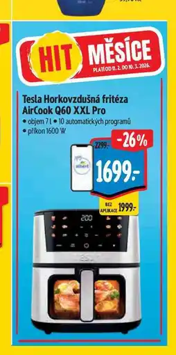 Albert Tesla Horkovzdušná fritéza AirCook Q60 XXL Pro nabídka