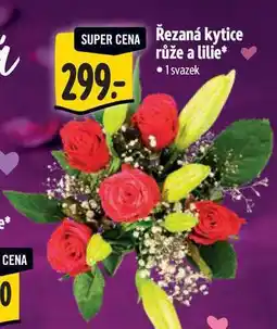 Albert Řezaná kytice růže a lilie 1 svazek nabídka