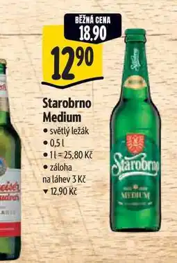 Albert Starobrno Medium světlý ležák nabídka