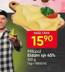 Hruška Milkpol Eidam sýr 45% nabídka