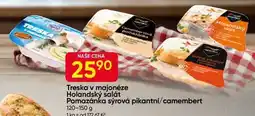 Hruška Treska v majonéze Holandský salát Pomazánka sýrová pikantní/camembert nabídka