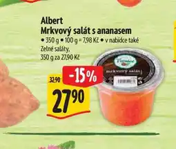 Albert Albert Mrkvový salát s anasem nabídka