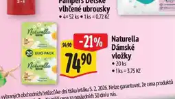 Albert Naturella Dámské vložky 20 ks nabídka
