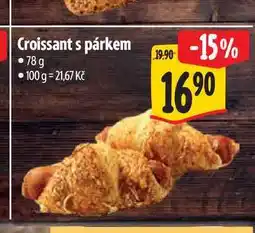 Albert Croissant s párkem nabídka