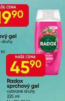 Hruška Radox sprchový gel vybrané druhy nabídka