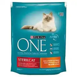 Hruška Purina ONE Sterilcat s kuřecím a pšenicí 800g nabídka