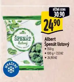Albert Albert Špenát listový nabídka