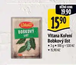 Albert Vitana Koření Bobkový nabídka