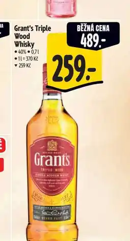 Albert Grant's Triple Wood Whisky nabídka
