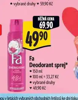 Albert Fa Deodorant sprej nabídka