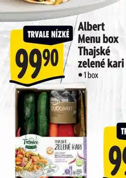 Albert Albert Menu box Thajské zelené kari 1 box nabídka