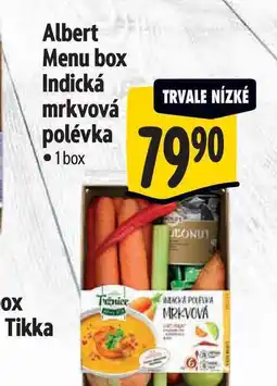 Albert Albert Menu box Indická mrkvová polévka 1 box nabídka