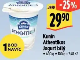 Albert Kunín Athentikos Jogurt bílý nabídka