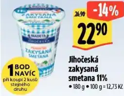 Albert Madeta Jihočeská zakysaná smetana 11% nabídka
