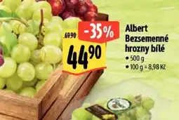 Albert Albert Bezsemenné hrozny bílé nabídka