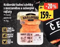 Albert Královské kuřecí závitky s mozzarellou a sušenými rajčaty nabídka