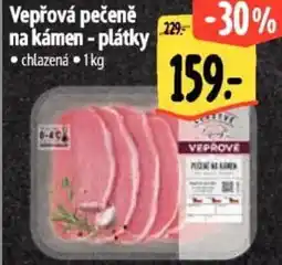 Albert Vepřová pečeně na kámen - plátky nabídka