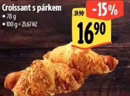 Albert Croissant s párkem nabídka