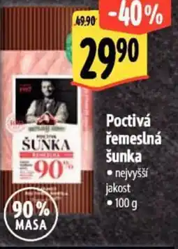 Albert Poctivá řemeslná šunka nabídka