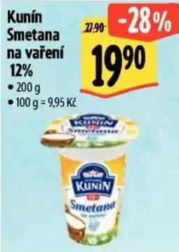 Albert Kunín Smetana na vaření 12% nabídka