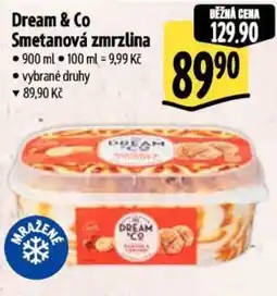 Albert Dream & Co Smetanová zmrzlina nabídka