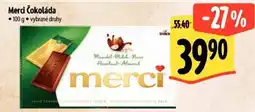 Albert Merci Čokoláda nabídka