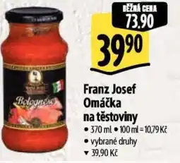 Albert Franz Josef Omáčka na těstoviny nabídka