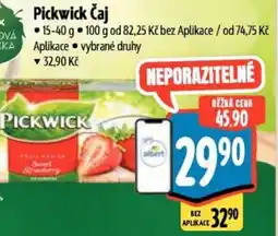 Albert Pickwick Čaj nabídka