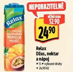 Albert Relax Džus, nektar a nápoj nabídka