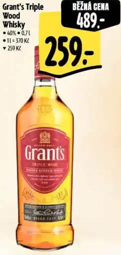 Albert Grant's Triple Wood Whisky nabídka
