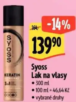 Albert Syoss Lak na vlasy nabídka