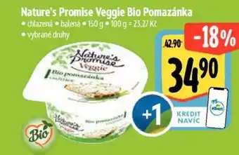 Albert Nature's Promise Veggie Bio Pomazánka nabídka