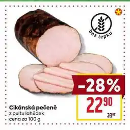 Billa Cikánská pečeně z pultu lahůdek cena za nabídka
