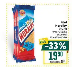 Billa Mini Horalky 3× nabídka