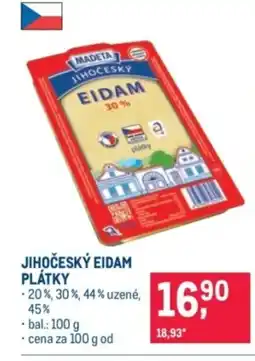 Makro Madeta Jihočeský eidam plátky nabídka