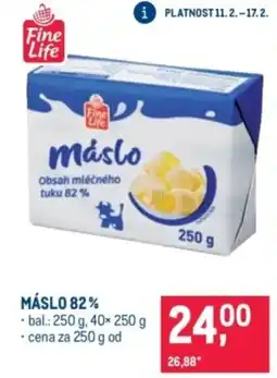 Makro Fine Life Máslo 82% nabídka