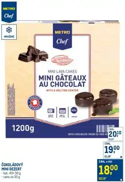 Makro Čokoládový mini dezert nabídka