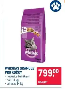 Makro Whiskas granule pro kočky nabídka