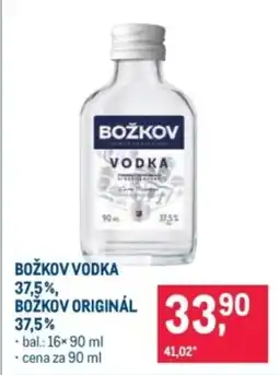 Makro Božkov vodka 37.5% božkov originál 37.5% nabídka